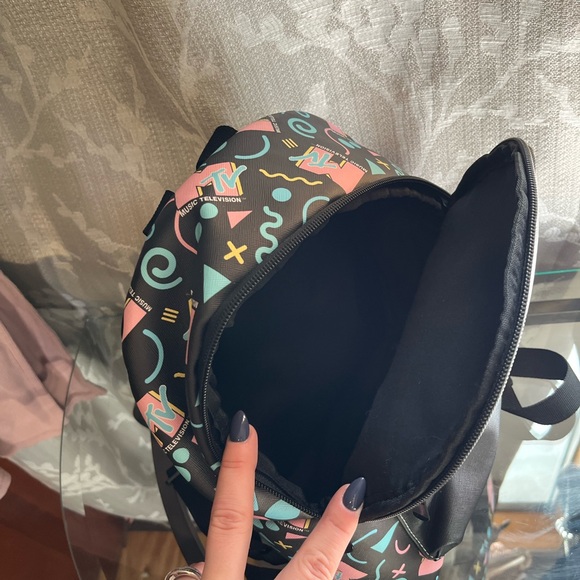 MTV Mini Backpack - Black and Blue Retro - Picture 5 of 7